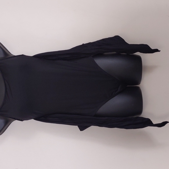 Kona Sol 2 Way Wrap One Piece Swimsuit Black Small - Picture 6 of 10